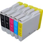 Brother LC1000 ensemble de 5 cartouches d'encre compatibles (Paradise Cartouche)