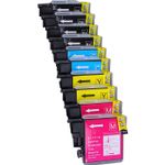 Brother LC985 ensemble de 10 cartouches d'encre compatibles (Paradise Cartouche)