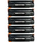 HP 83X (CF283X) ensemble de 5 toner compatibles noir haute capacité (Paradise Cartouche)