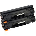 Canon 725 ensemble de 2 toner compatibles noir (Paradise Cartouche)